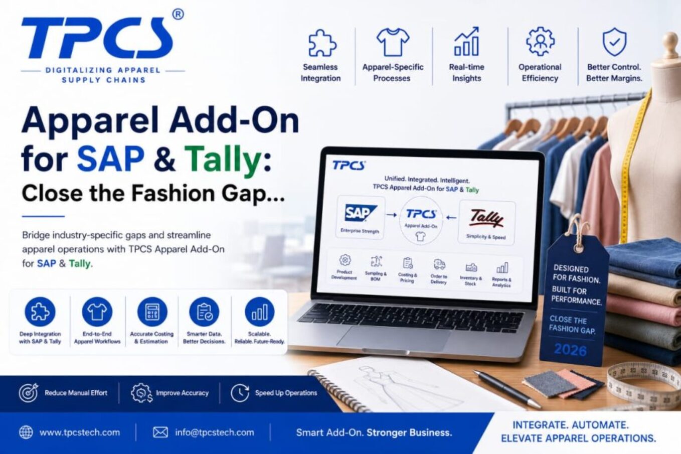 Apparel Add-On for SAP & Tally: Fashion ERP