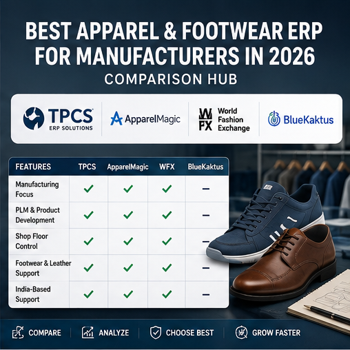 Best apparel and footwear ERP software comparison for manufacturers in 2026