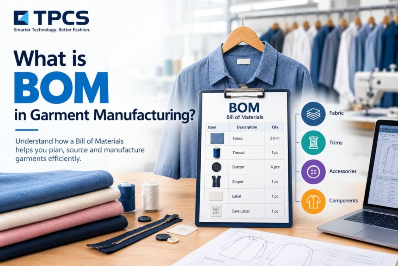 What is BOM in garment manufacturing? Types, a worked example and a free format