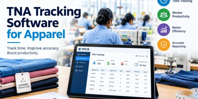 TNA tracking software for apparel manufacturing to monitor production timelines, order progress, and delivery schedules