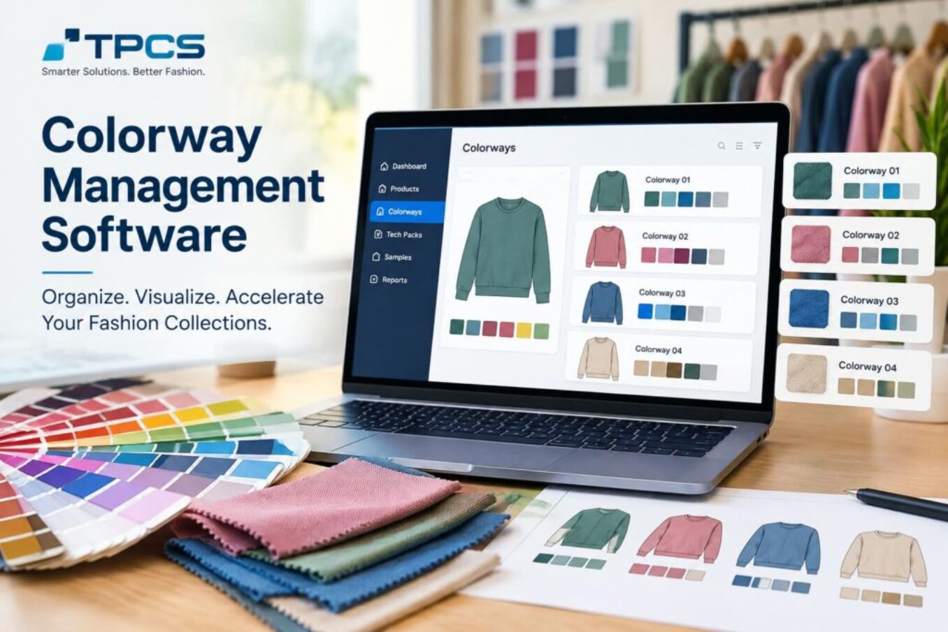 Colorway management software: keeping every shade, lab dip and trim in step