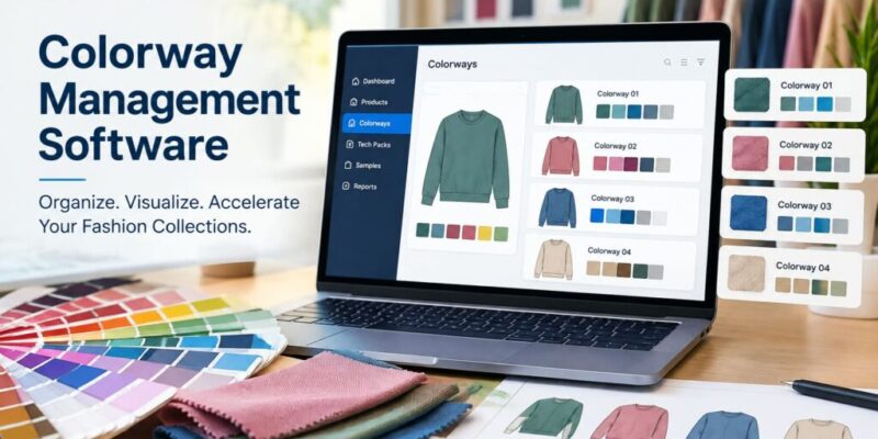 TPCS colorway management software for apparel manufacturers to manage garment colors, fabric shades, and color combinations